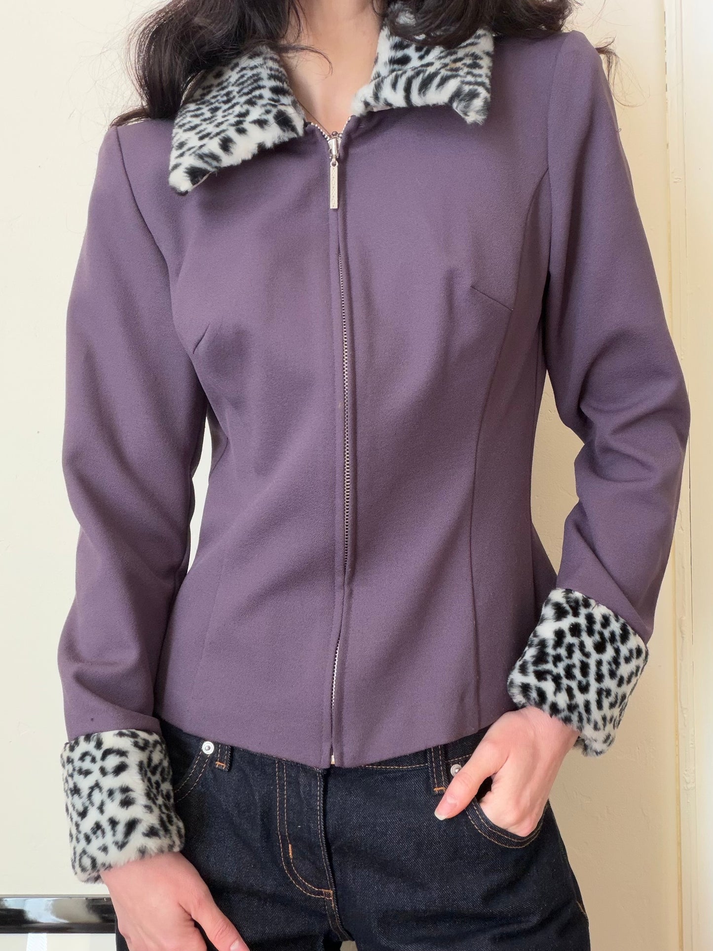 Vintage Snow Leopard Jacket