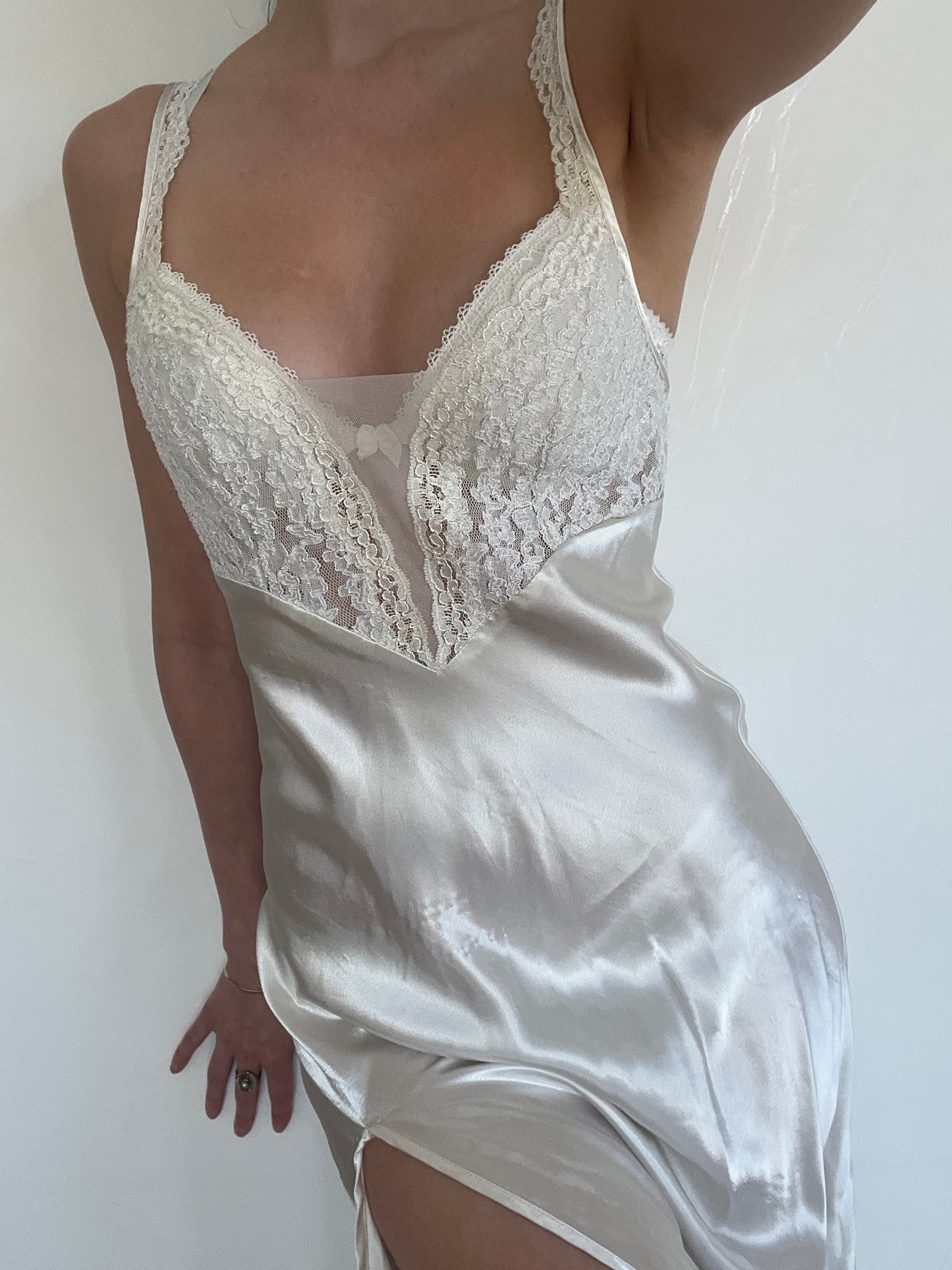 Vtg Satin Nights Dress