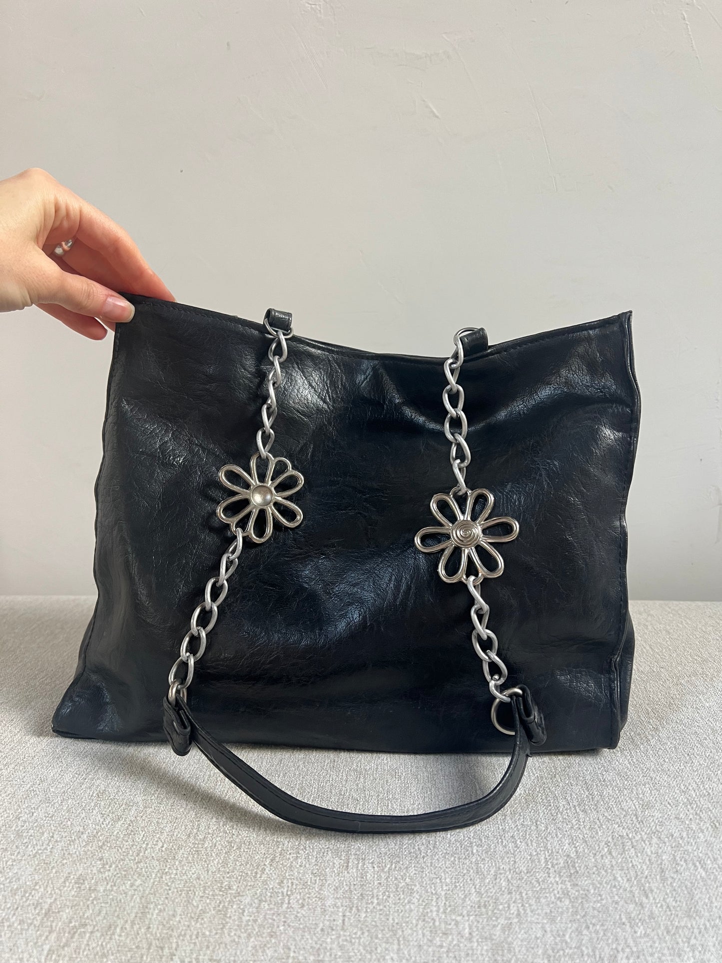 90s VER SADA Flower Chain Shoulder Bag