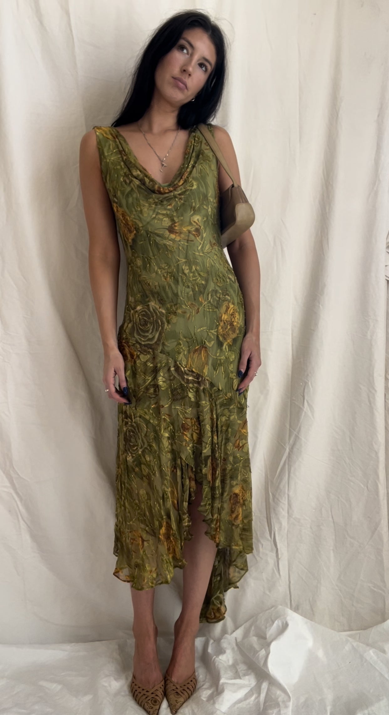 Holly Burnout Velvet Dress