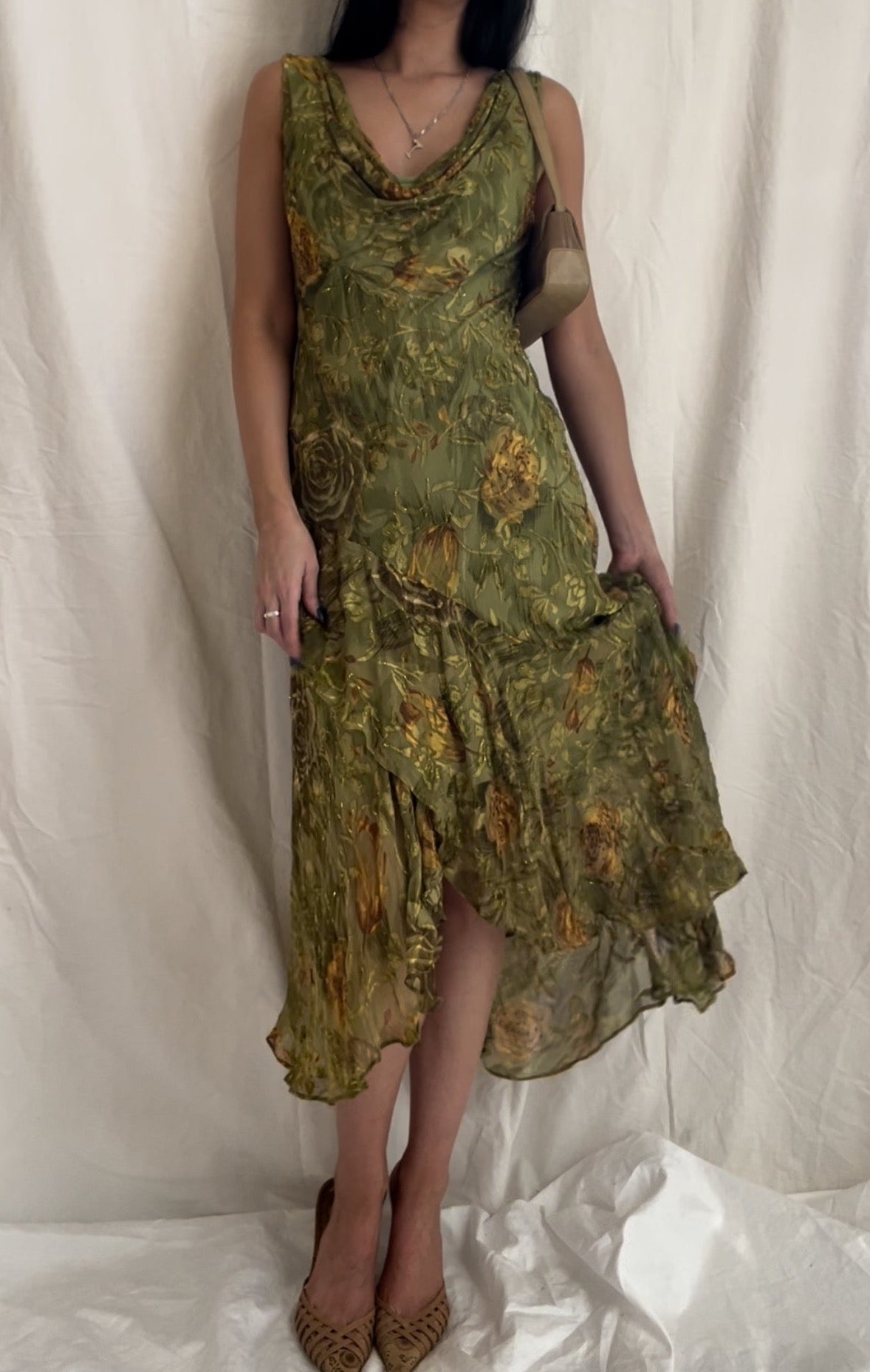 Holly Burnout Velvet Dress