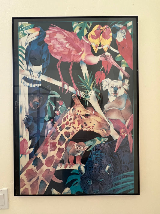 Watercolored Jungle Print Set