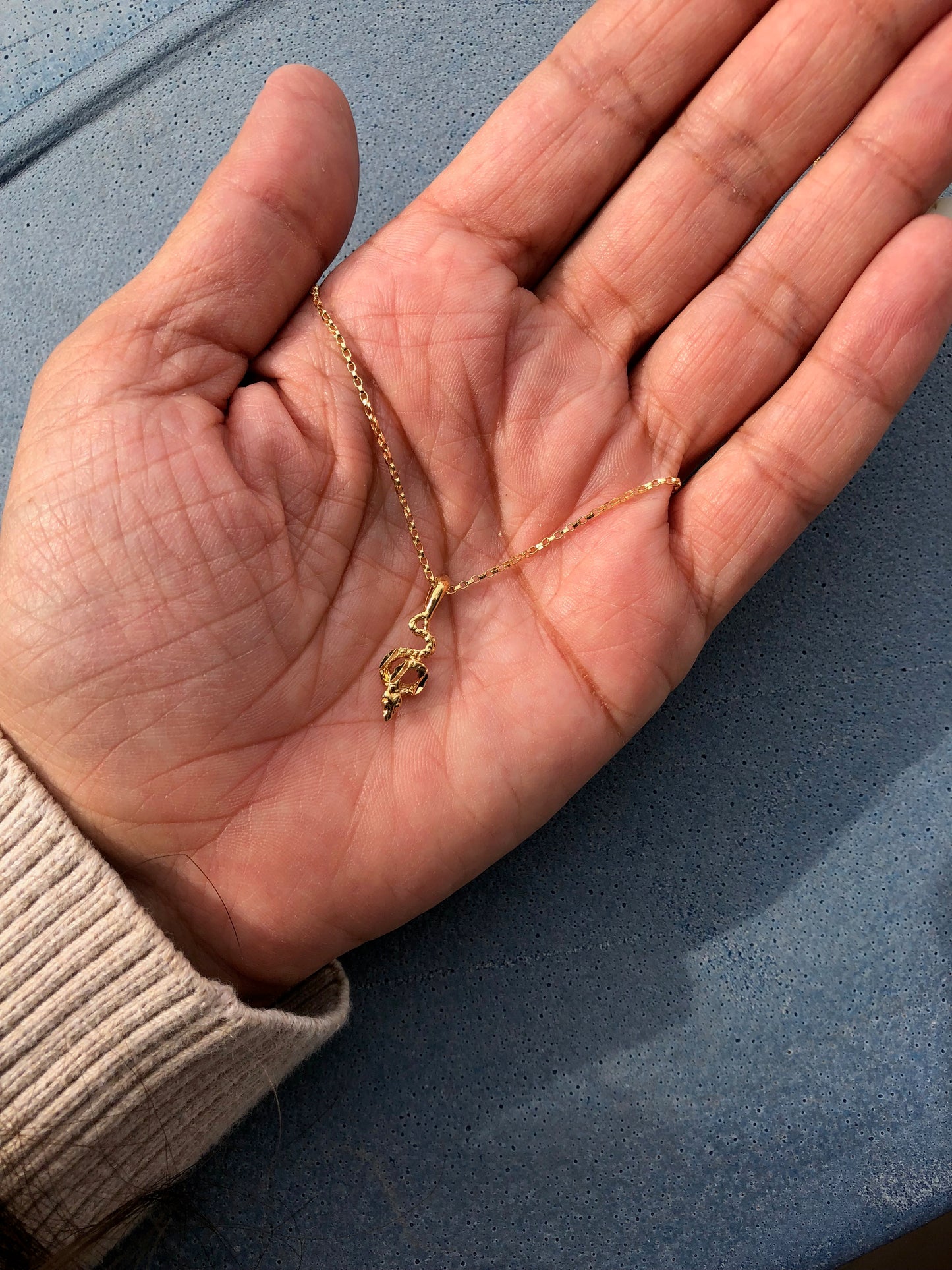 Tiny Snake Pendant *Gold Fill
