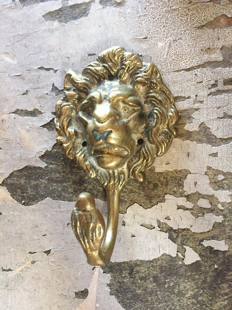 Brass Lion Head Hook