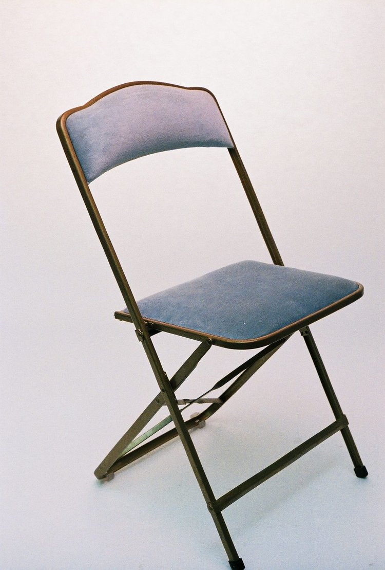 Pair of Velvet Folding Chairs