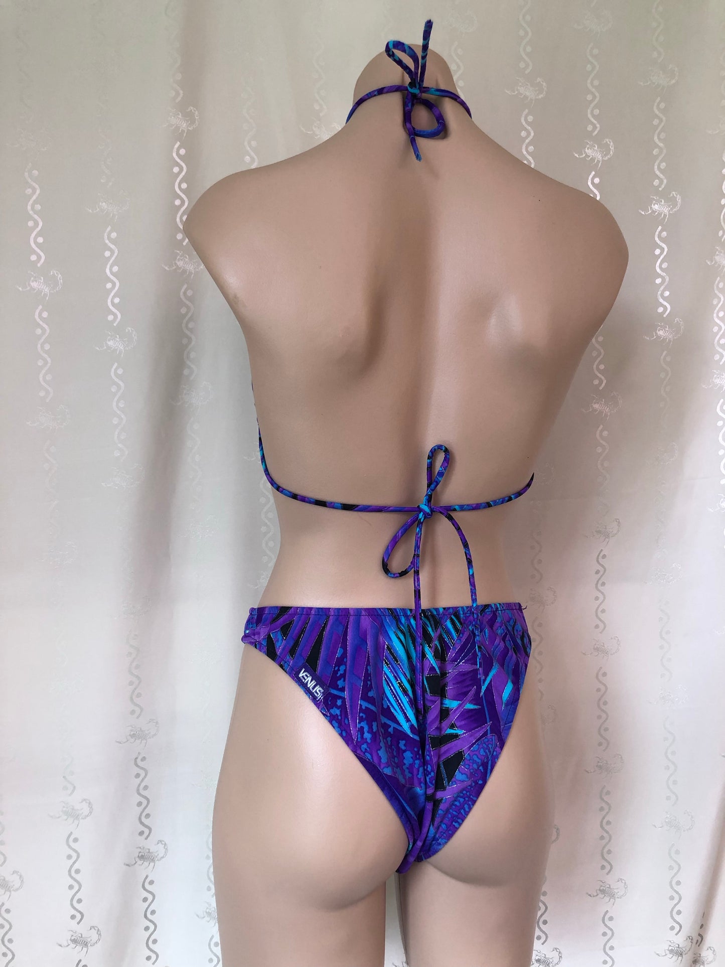 Vintage Venus Bikini / Neon Purple Palm