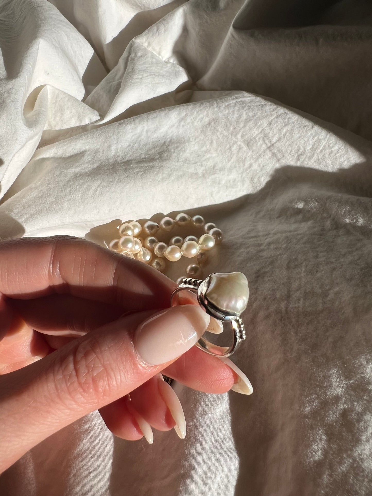 Imperfect Pearl Ring