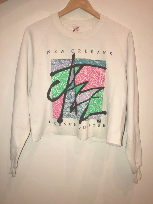 VTG New Orleans Crop Sweatshirt