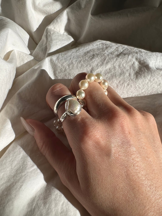 Imperfect Pearl Ring