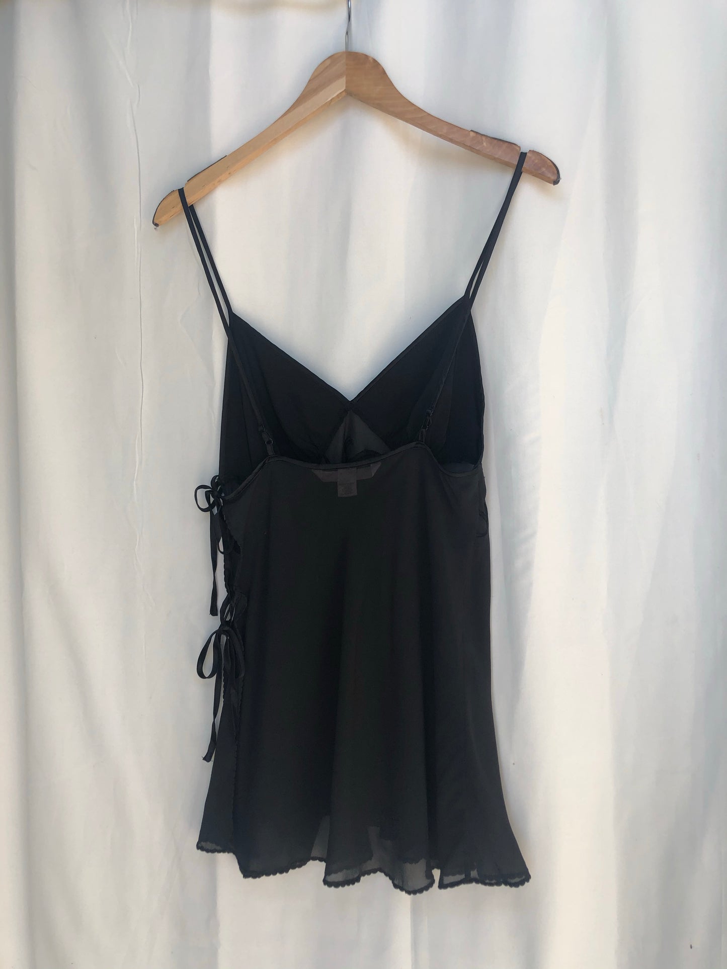 Silk Tie Side Slip Dress