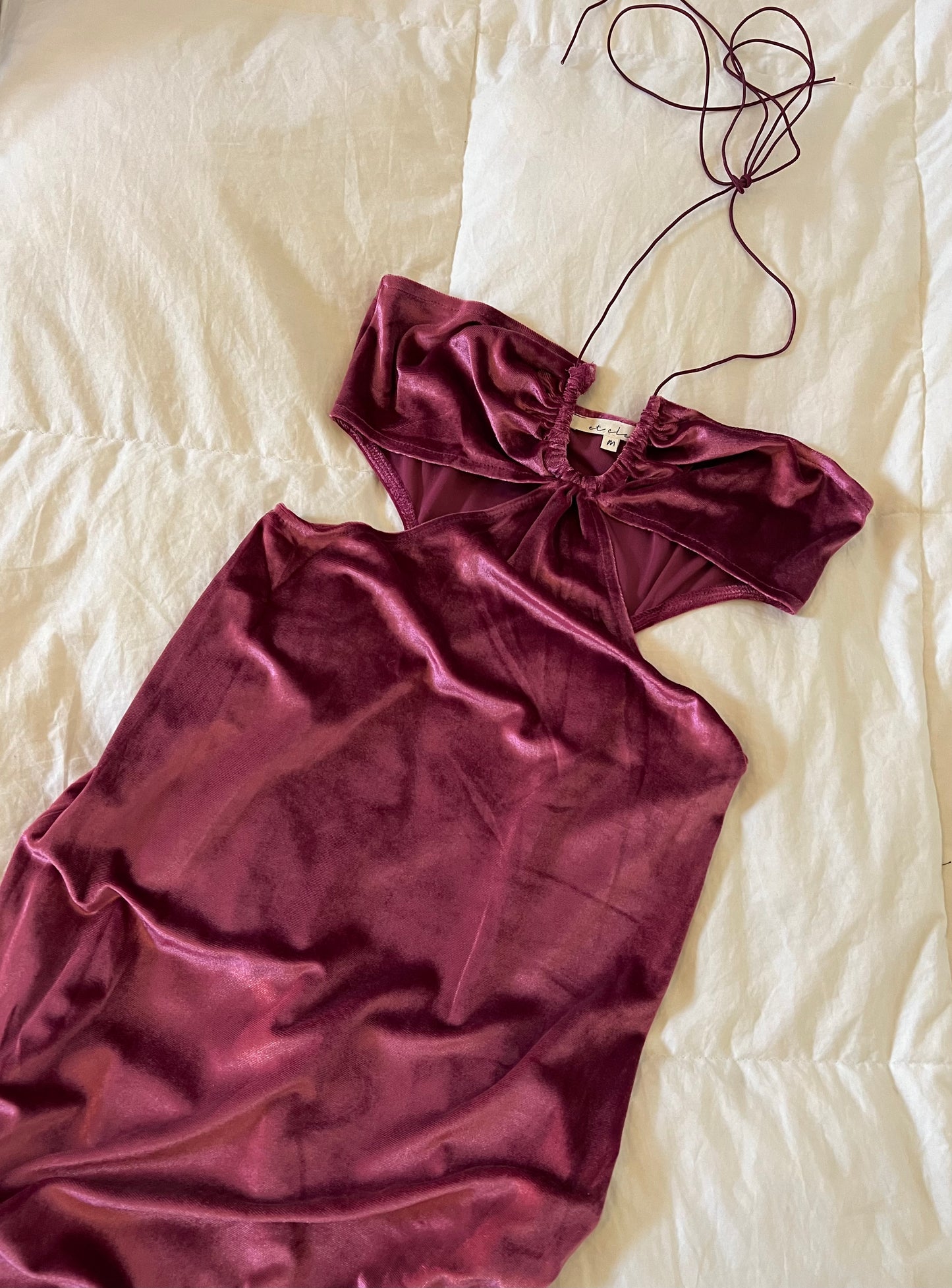 Velvet Raspberry Dress