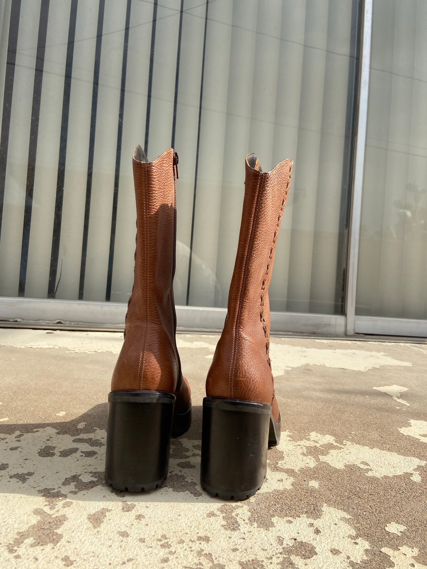 Sunflower Cognac Boots | 8.5