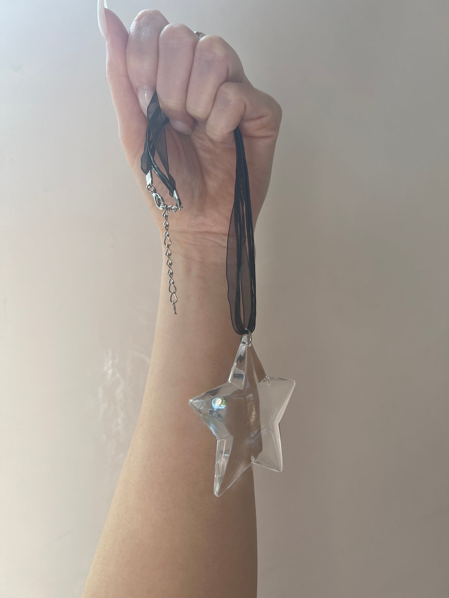 Lucite Star Necklace