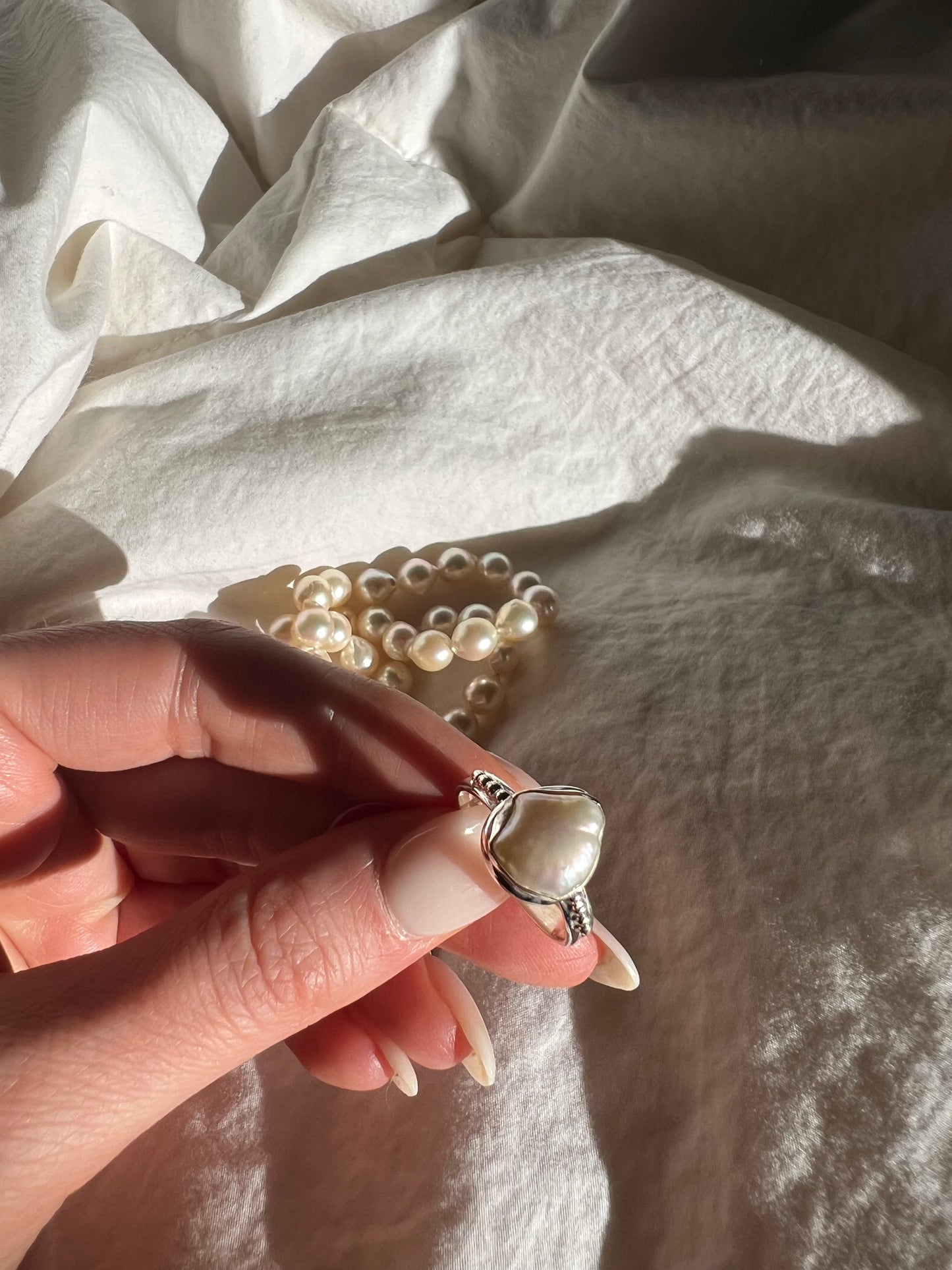 Imperfect Pearl Ring