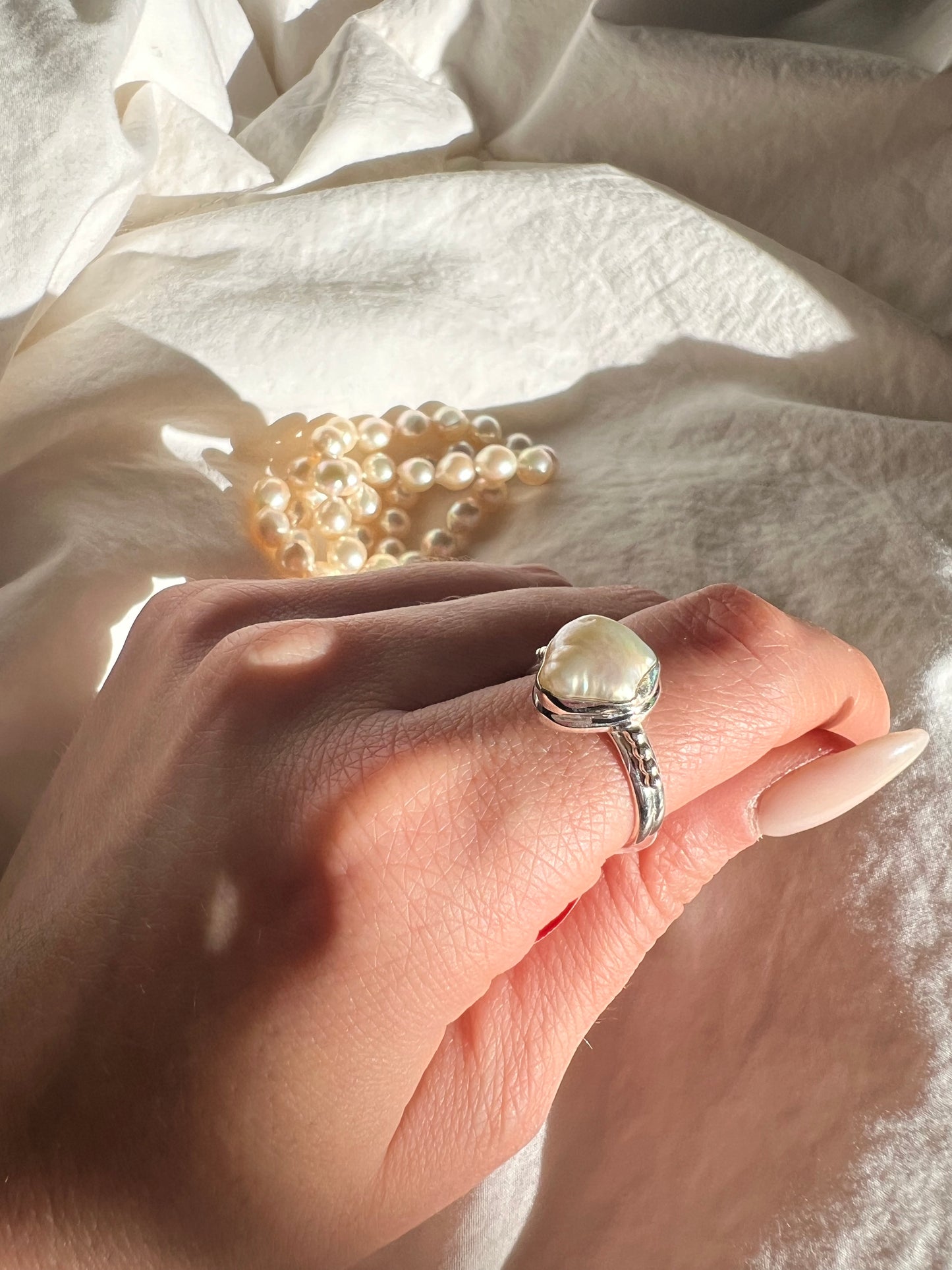 Imperfect Pearl Ring