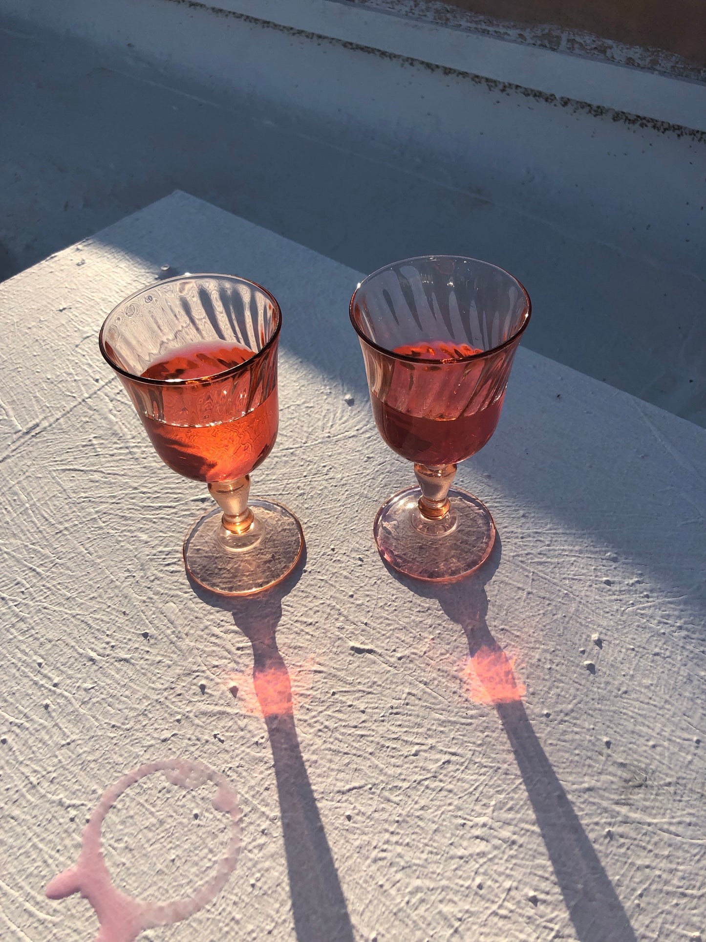 Tinted Love Wine Glasses