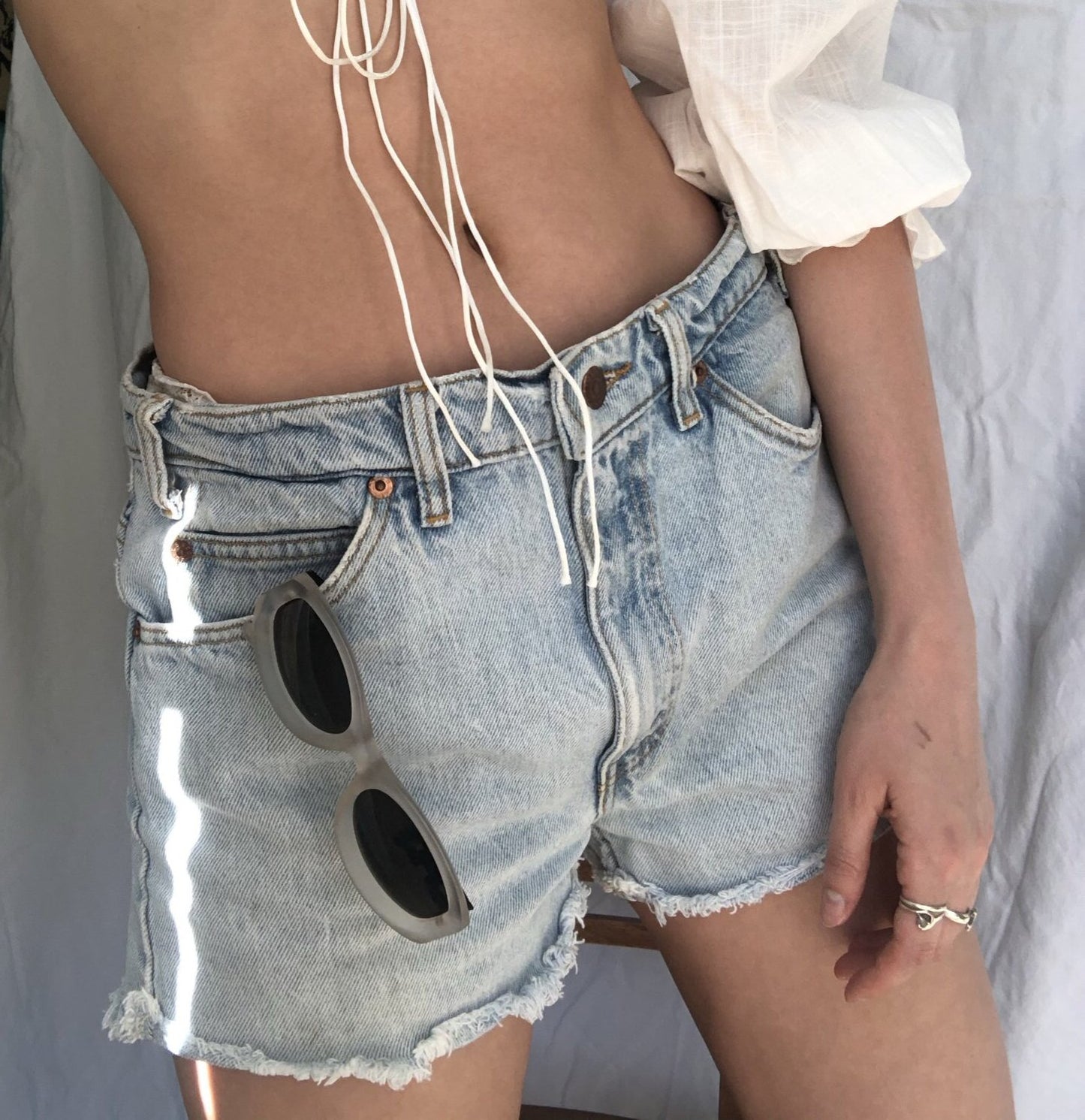 Orange Tab Shorts