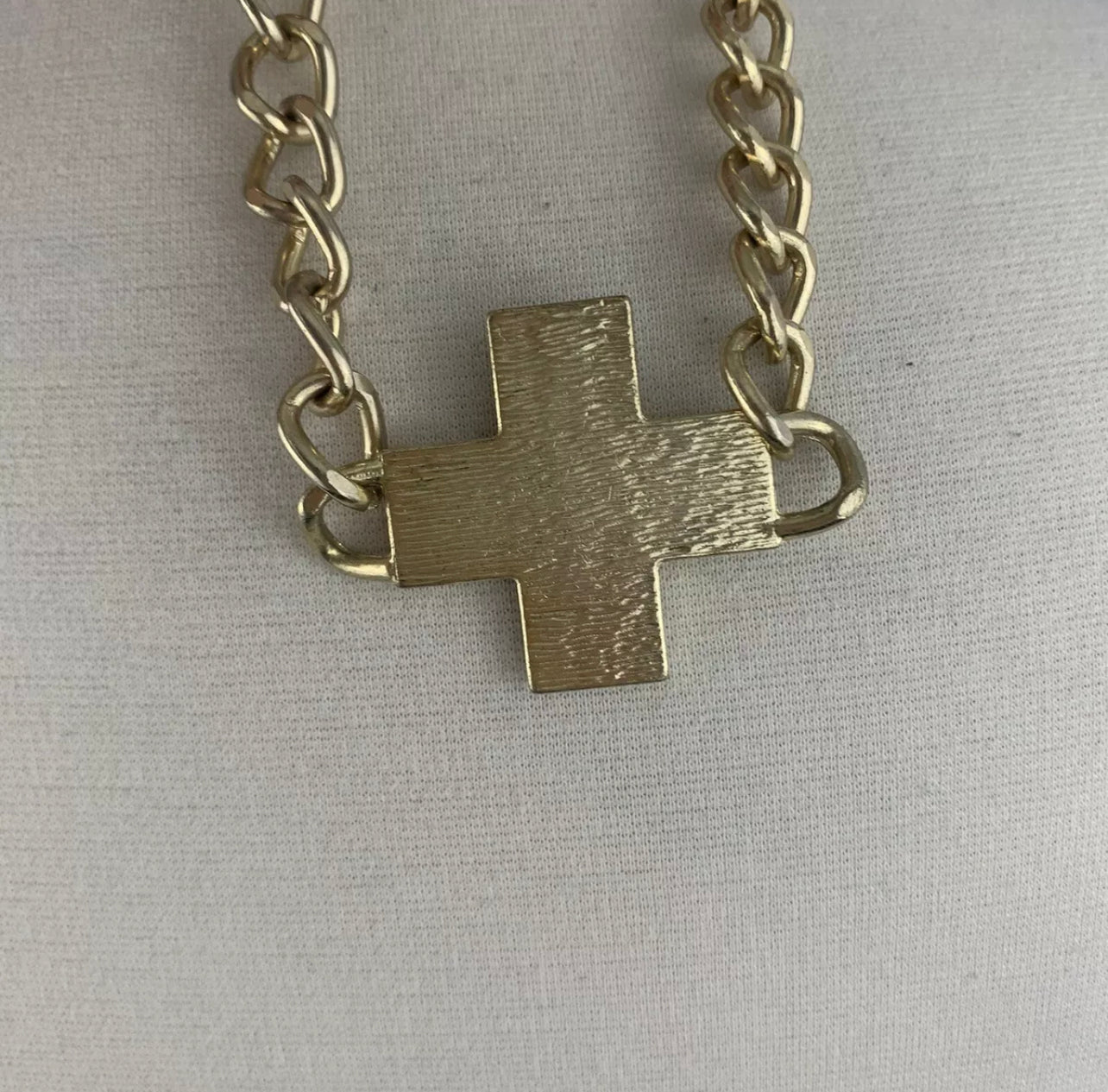 Chunky y2k Cross Necklace