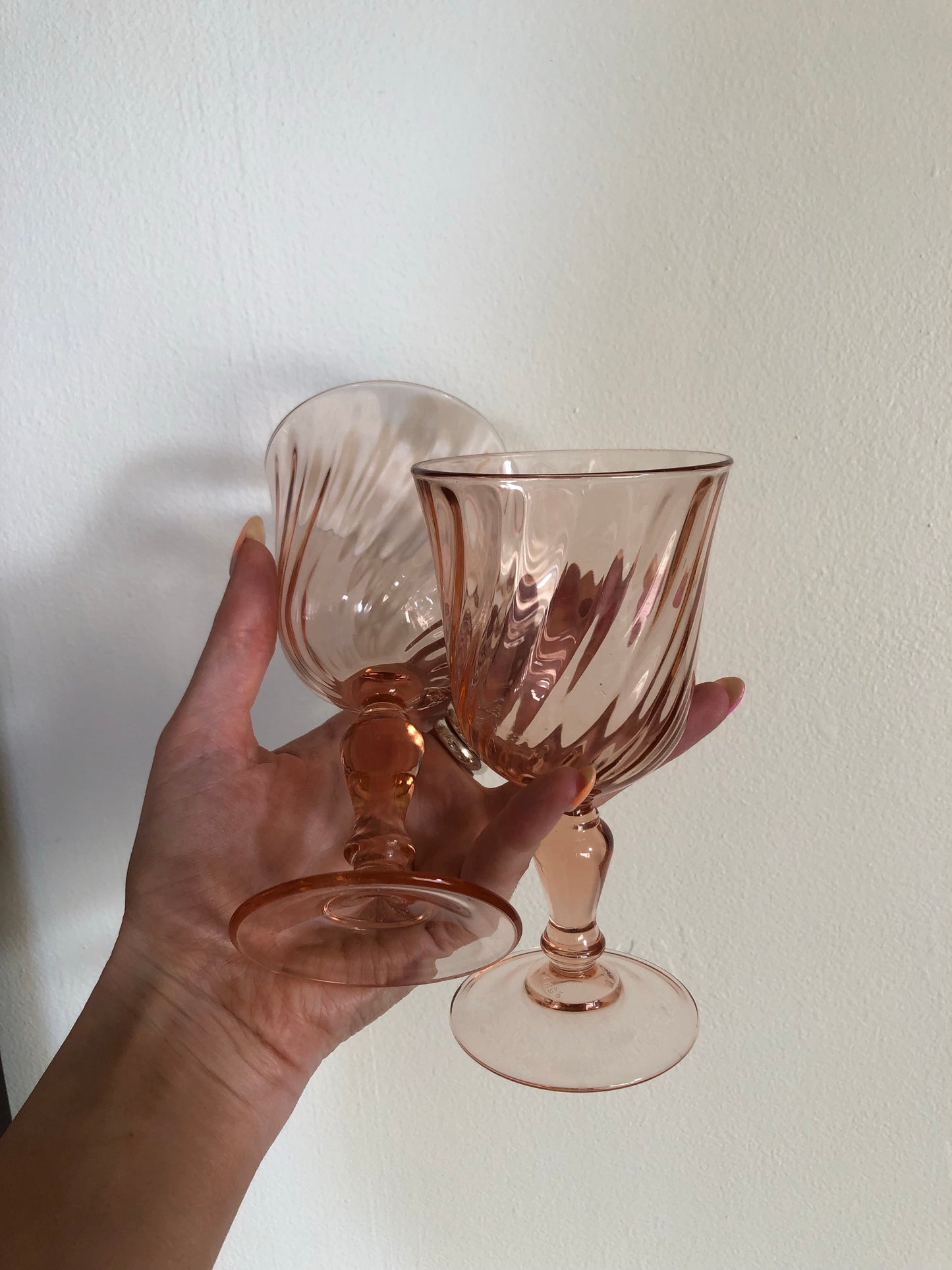 Tinted Love Wine Glasses